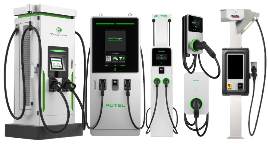 Home and commercial use Level 2 and Level 3 electric car EV charging stations from Autel, Tellus, and Lincoln Electric available from Electronic Office Systems in NJ.
